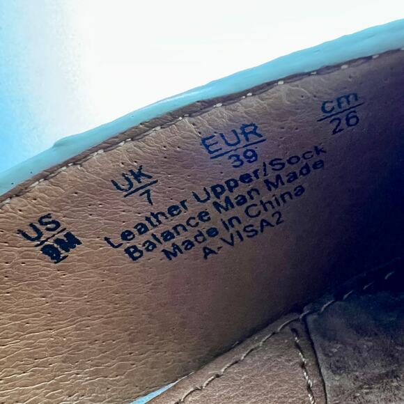 Franco Sarto Visa Mule Womens 9M Gray Cream Snake Print Embossed Leather Pointed - Picture 8 of 8